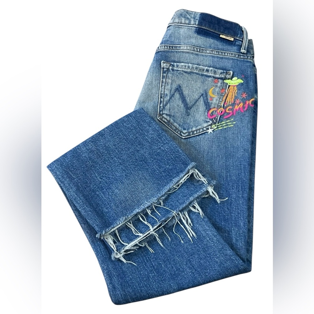 MOTHER SUPERIOR Insider Ankle Fray, Size 25